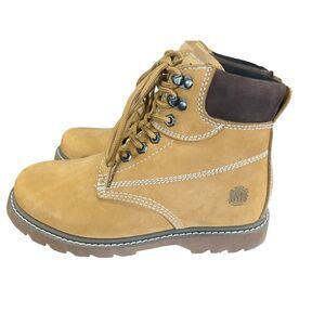 Muck leather waterproof oil resistant classic 6” plain toe tan brown men’s 7